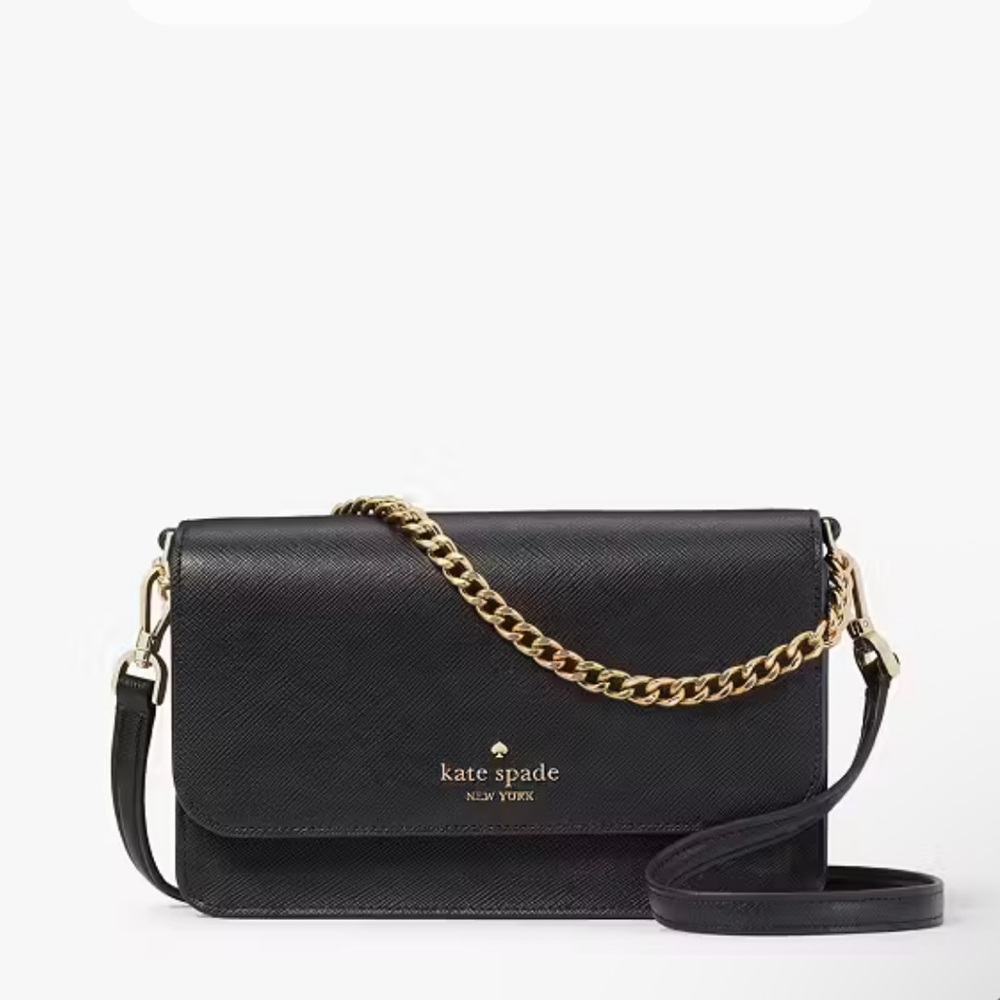 Kate Spade Madison Willow Mini Crossbody Black Chain Shoulder Bag